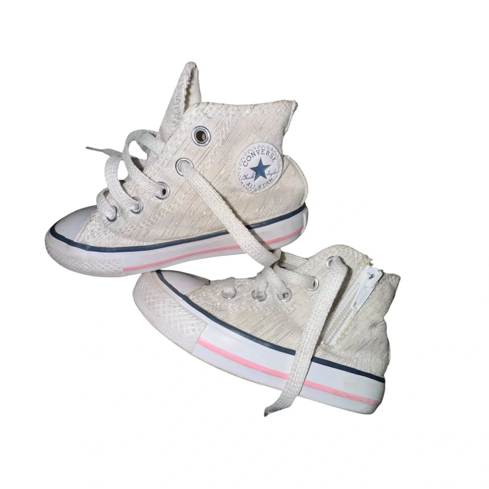 Converse Kids Cream High-Top Sneakers